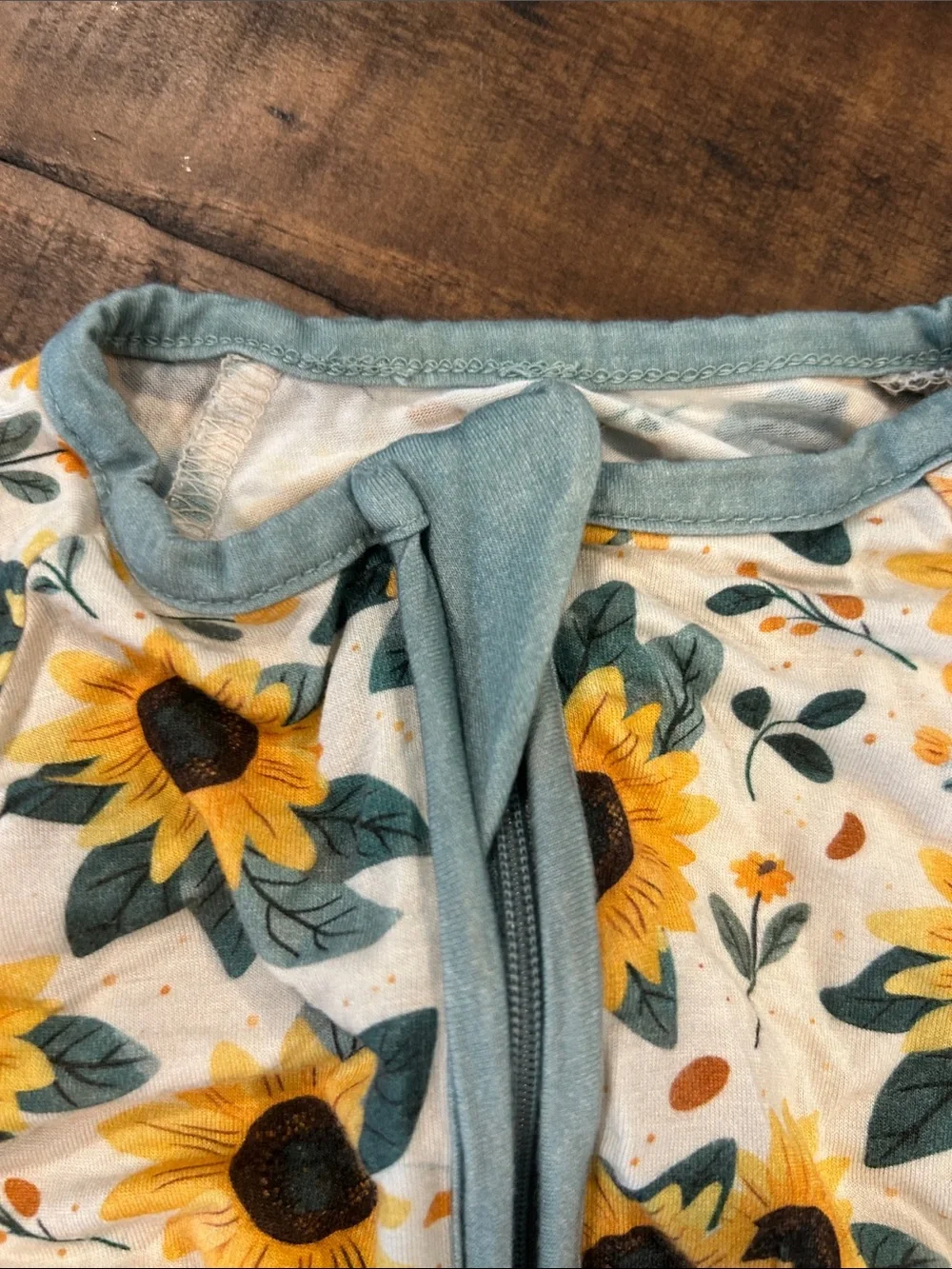 Little One Shop 12-18M Sunflower Print Kids One-Piece Pajama 🌻